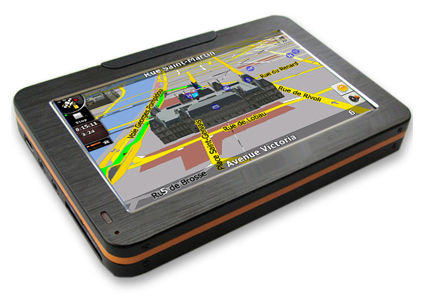 4.3 นิ้ว พกพารถ GPS การนําทาง V4302 ด้วย Bluetooth และ AV-IN