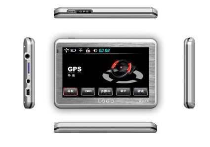 4.3 นิ้ว จีพีเอสรถยนต์พกพา Navigation V4307 รองรับ DVB-T,FM,BT,AVIN, mp3/mp4,Ebook,Photo Viewer
