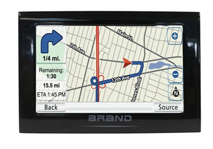 4.3 นิ้ว จับมือ GPS Navigator System V4310 HD หน้าจอสัมผัส พร้อม Bluetooth